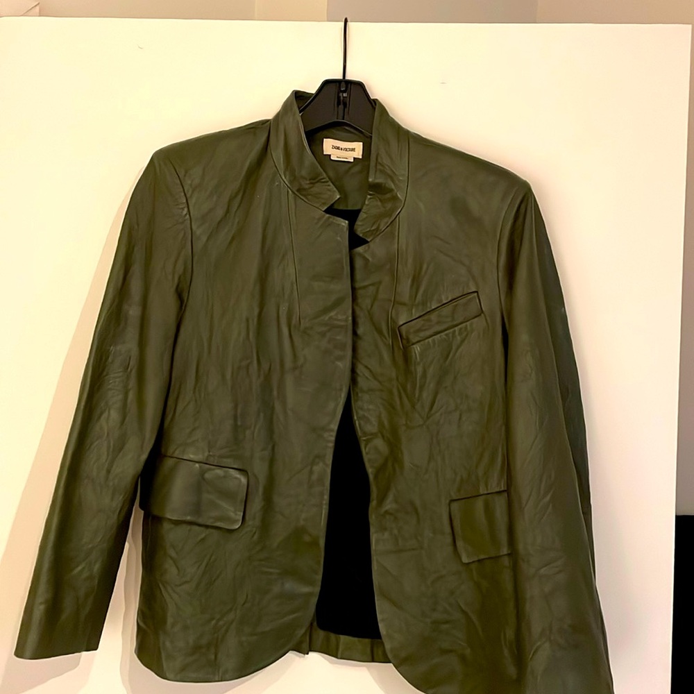 Crinkle leather iconic jacket from Zadig&Voltaire.